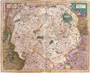 Bavarian Region and the River Danube, Germany (engraving)