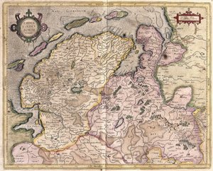 Emden and Oldenburg, Germany (engraving) by Gerardus Mercator