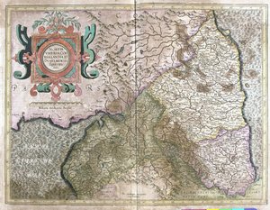 England and Scotland (engraving) by Gerardus Mercator
