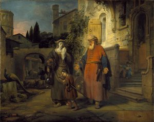 The Expulsion of Hagar and Ishmael, 1666