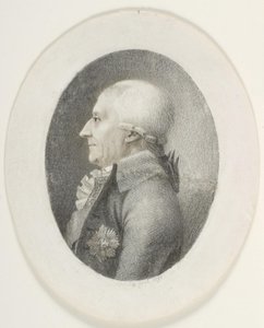 Portrait of A.P. Bernstorff, Count, Prime Minister (1735-1797). Bust. Profile to the Left by Gerhard Ludvig Lahde