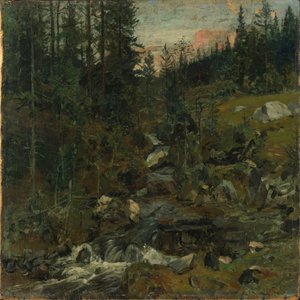 Brook at Øylo by Gerhard Munthe