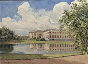 The Alexander Palace in Tsarskoye Selo, 1831 by Gerhard Wilhelm Reutern von