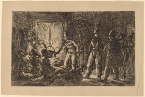 Cossacks Before a Fireplace