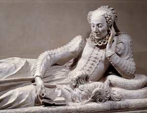 Funeral Monument: Tomb with Likeness of Jeanne Valentine Balbiani, Wife of Cardinal Rene de Birague, Chancellor of France (detail)