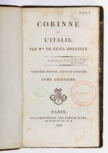 Title page of Corinne ou l