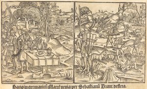 Allegory of War and Peace by German 15th Century