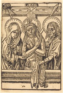 Christ between Maria and John by German 15th Century