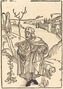 Gerson as Pilgrim with Town in Background