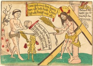 Jesus Attracting the Faithful to Heart by German 15th Century