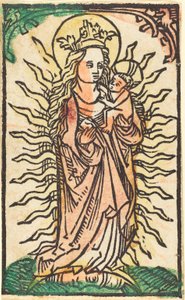Madonna and Child in a Glory Standing on a Crescent Moon
