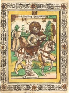 Saint Martin and the Beggar by German 15th Century