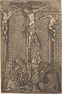The Crucifixion by German 15th Century or Master with the Crossed Clubs