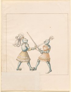 Freydal, The Book of Jousts and Tournament of Emperor Maximilian I: Combats on Foot (Jousts)(Volume III): Plate 158 by German 16th Century