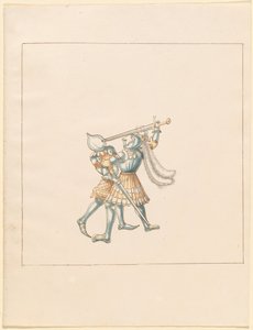 Freydal, The Book of Jousts and Tournament of Emperor Maximilian I: Combats on Foot (Jousts)(Volume III): Plate 160 by German 16th Century