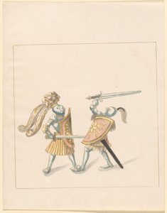 Freydal, The Book of Jousts and Tournament of Emperor Maximilian I: Combats on Foot (Jousts)(Volume III): Plate 161 by German 16th Century