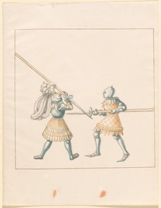 Freydal, The Book of Jousts and Tournament of Emperor Maximilian I: Combats on Foot (Jousts)(Volume III): Plate 147 by German 16th Century