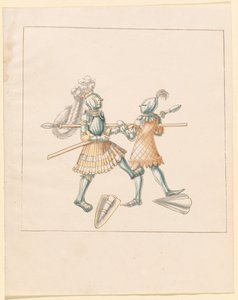 Freydal, The Book of Jousts and Tournament of Emperor Maximilian I: Combats on Foot (Jousts)(Volume III): Plate 151 by German 16th Century