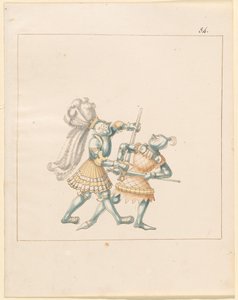 Freydal, The Book of Jousts and Tournament of Emperor Maximilian I: Combats on Foot (Jousts)(Volume III): Plate 164 by German 16th Century