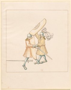 Freydal, The Book of Jousts and Tournament of Emperor Maximilian I: Combats on Foot (Jousts)(Volume III): Plate 156 by German 16th Century