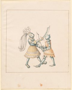 Freydal, The Book of Jousts and Tournament of Emperor Maximilian I: Combats on Foot (Jousts) (Volume III): Plate 153 by German 16th Century
