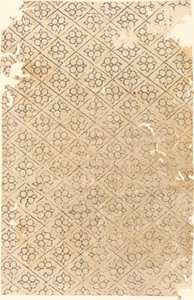 Sheet with Flower and Diamond Pattern by German 16th Century