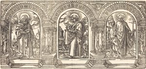 Christ and His Disciples III by German 16th Century after Martin Schongauer