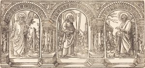 Christ and His Disciples IV by German 16th Century after Martin Schongauer