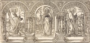 Christ and His Disciples I by German 16th Century after Martin Schongauer