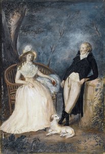 Charlotte von Stein and Johann Wolfgang von Goethe in Conversation