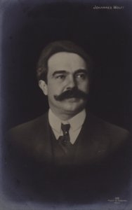 Portrait of Johannes Wolff by German Photographer