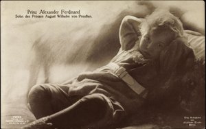 Prince Alexander Ferdinand, son of August Wilhelm by German Photographer