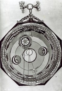 A Volvelle, possibly showing the cycles of the Moon, after an illustration from Astronomicon Caesareum by Petrus Apianus, 1540 by German School
