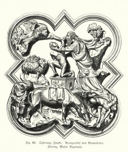 Abraham Offering Up His Son Isaac for Sacrifice, Bronze Relief by Filippo Brunelleschi by German School
