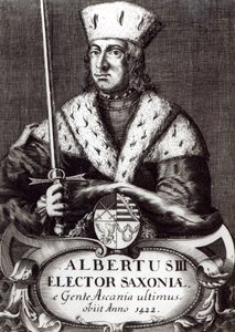 Albert III, last Elector of Saxony of the Ascanian dynasty by German School