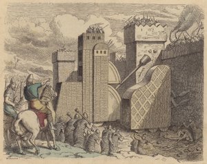 An Assyrian Army Besieging a City by German School