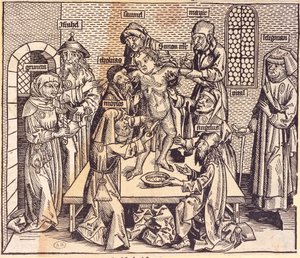 Anatomy Lesson (engraving) by German School