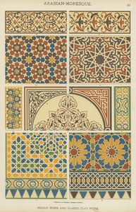 Arabian-Moresque, Mosaic Work and Glazed Clay Work by German School