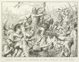 Arnulf Storms the Trenches of the Normans on the Dyle by German School