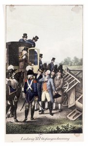 Arrest of King Louis XVI at Varennes by German School