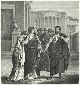 Atilius Regulus Preparing to Leave Rome to Return to Captivity in Carthage by German School