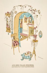 Aus dem Palais Stourdza, Advertisement for Friedmann & Weber (Baden-Baden), from Styl, pub. 1922