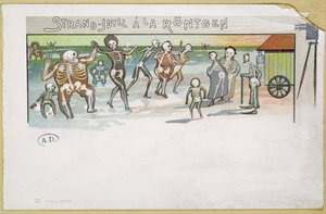 Beach idyll in Rontgen style, cartoon about X-rays, c.1896-99 by German School