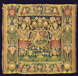 Biblical Tapestry Panel Depicting Samson and the Lion, Possibly 17th Century, North Germany, Schleswig Holstein or Hamburg