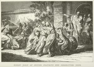 Bishop John of Speyer Protects the Persecuted Jews by German School
