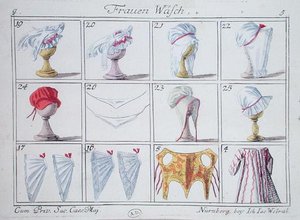 Bonnets and corsets, from a series on women