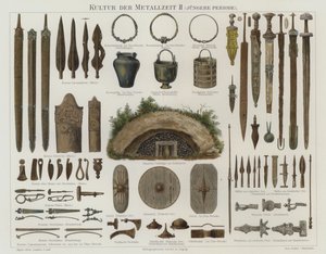 Bronze and Iron Age artefacts by German School