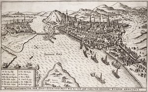 Buda and Pest Besieged by the Christians in 1602, Illustration from a Book on the Ottoman Campaigns in Europe, Engraved by Paul Furst by German School