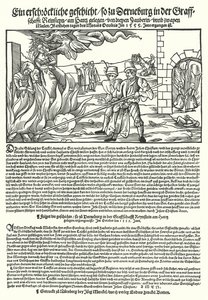Burning of Witches in the County of Regenstein, in the Harz, Germany by German School