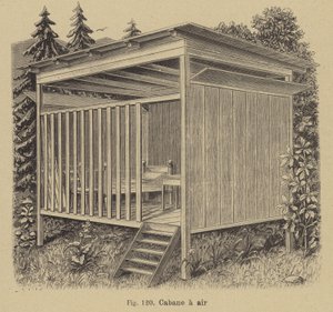 Cabin open to the air by German School